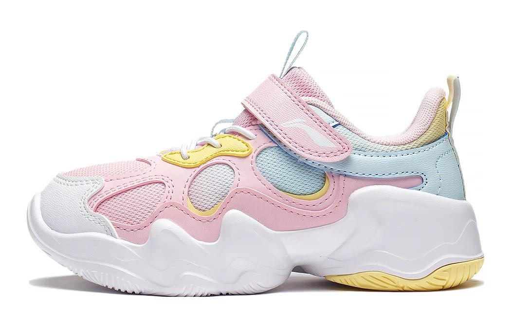 

Низкие детские беговые кроссовки розовые голубые Kids' LINING YOUNG