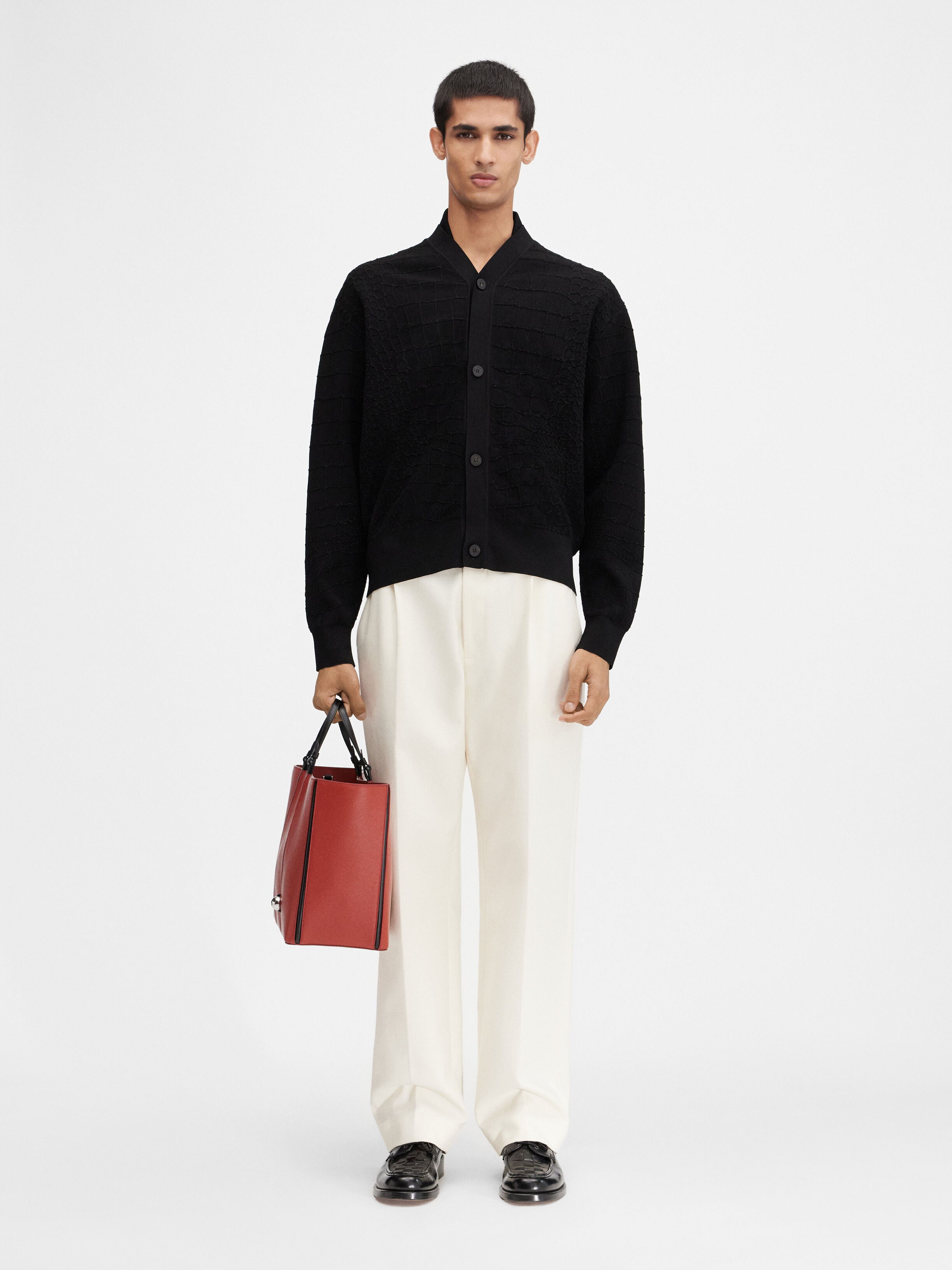 

Кардиган с высоким воротом JACQUEMUS The Scala cardigan, черный