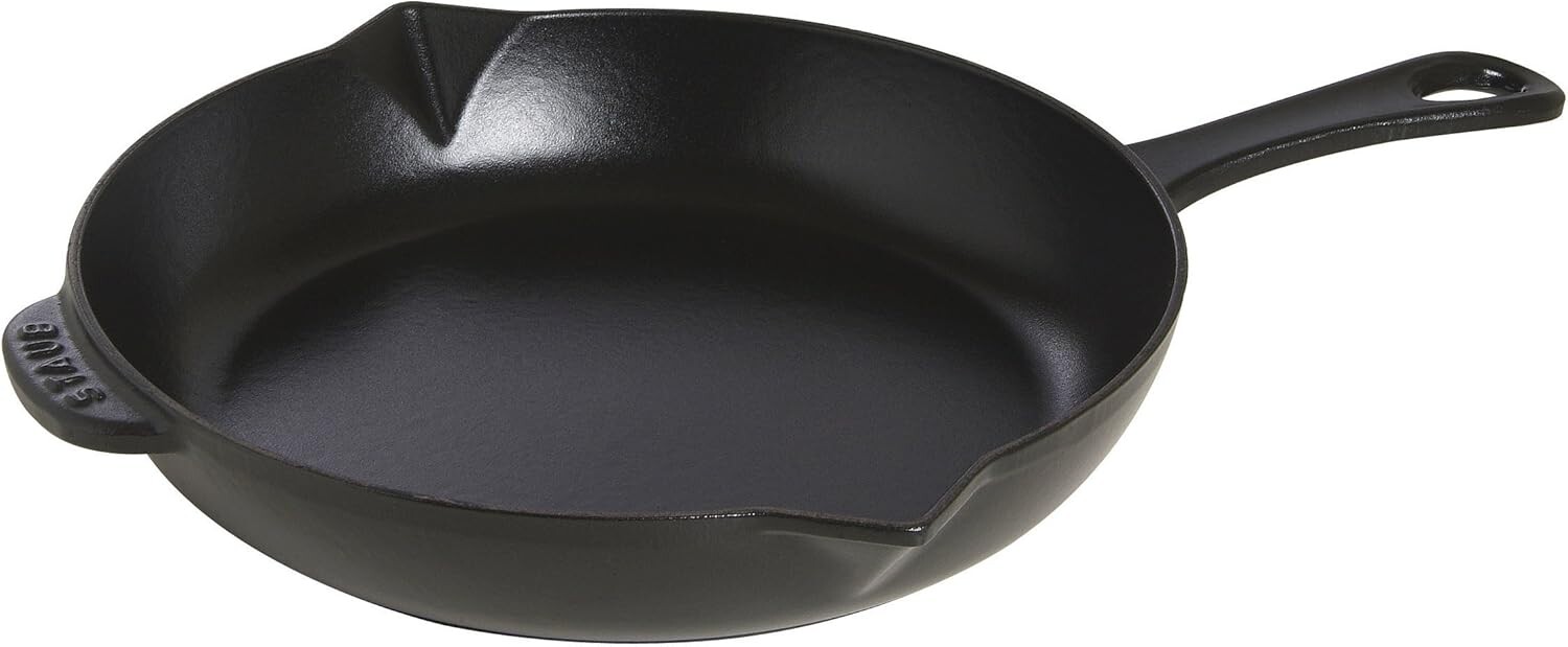 

Сковорода чугунная STAUB, черная, 25 см, Black