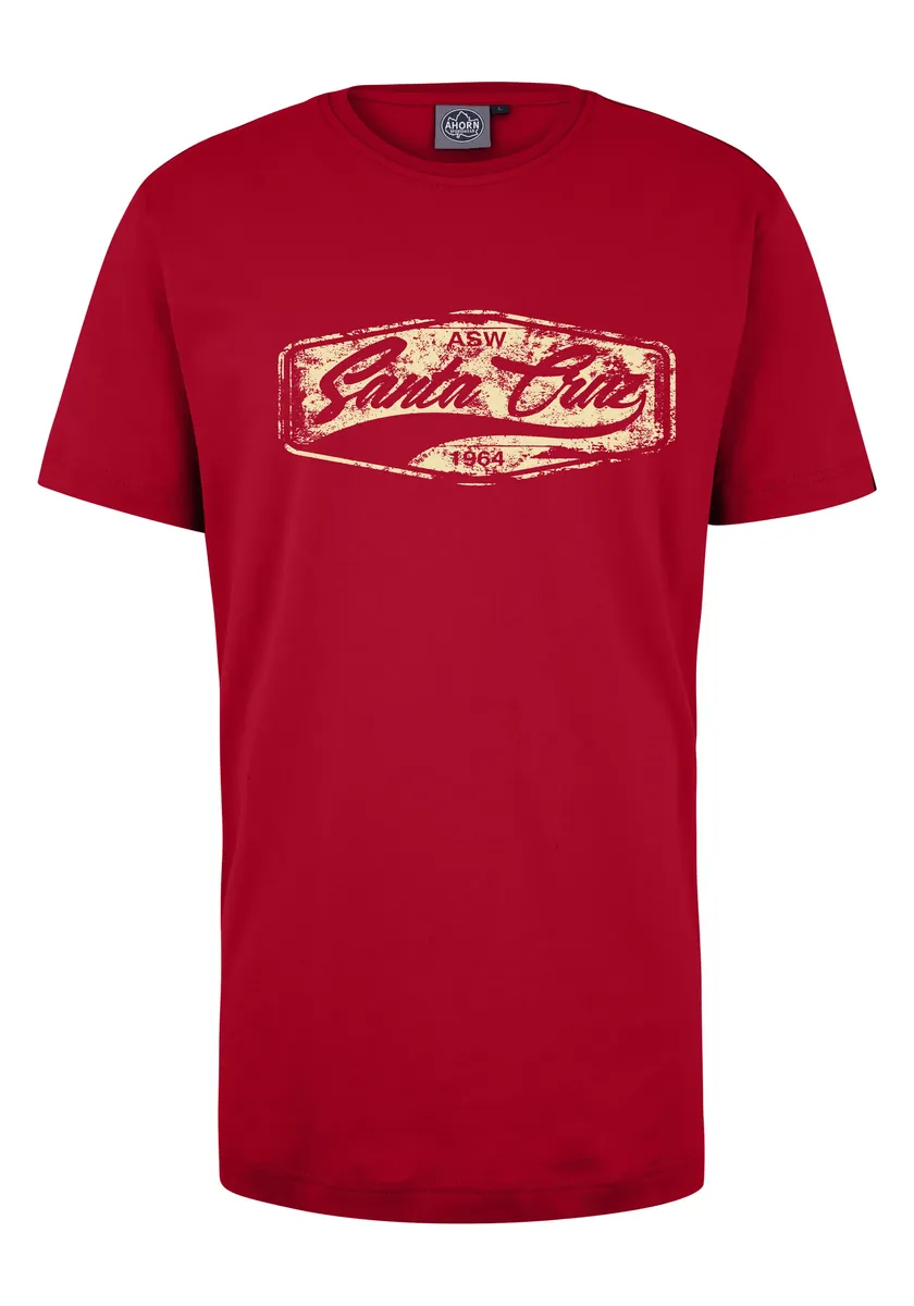

Футболка AHORN SPORTSWEAR "SANTA CRUZ" с модным принтом спереди, красный