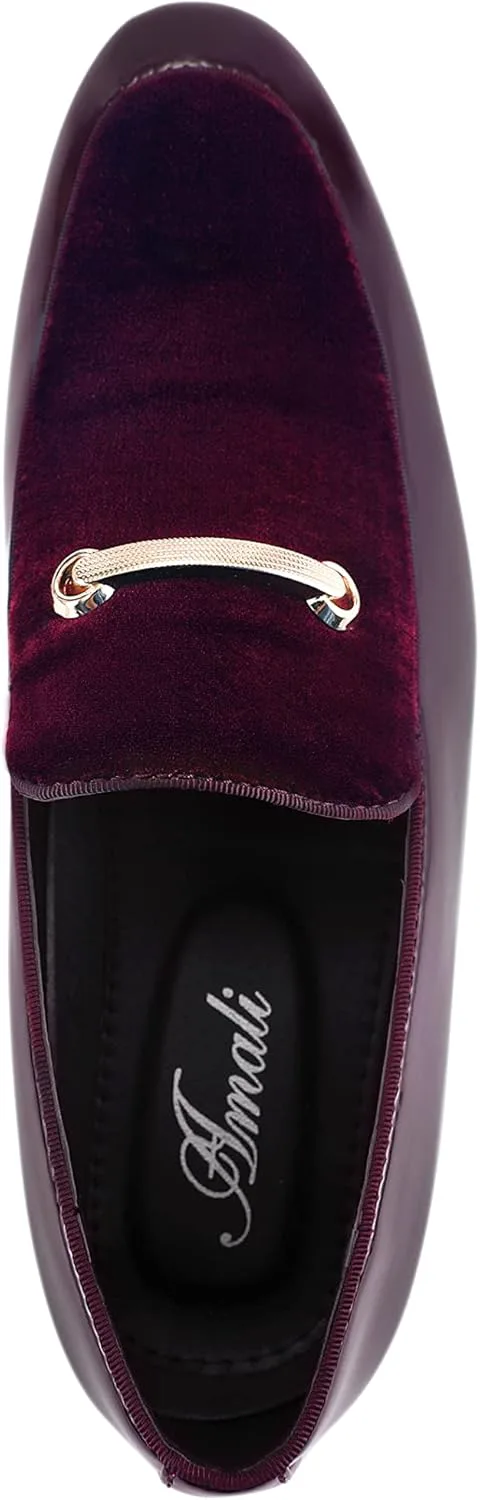 

Мужские слипоны Amali Fay из бархата с золотой цепочкой, официальные бархатные лоферы для мужчин, оригинальные туфли для смокинга и смокинговые туфли