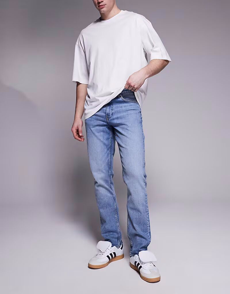 

Джинсы ASOS DESIGN slim fit светло-голубого цвета