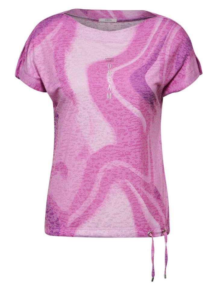 

Футболка Cecil T-Shirt, цвет bloomy pink
