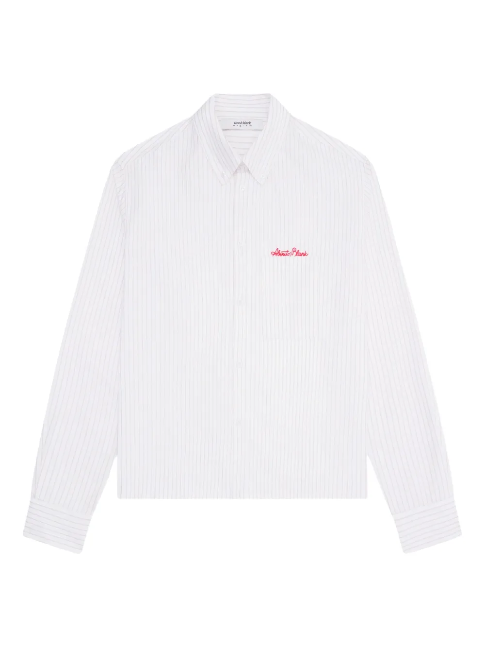 

Рубашка в полоску с надписью Oxford Script Aboutblank, белый