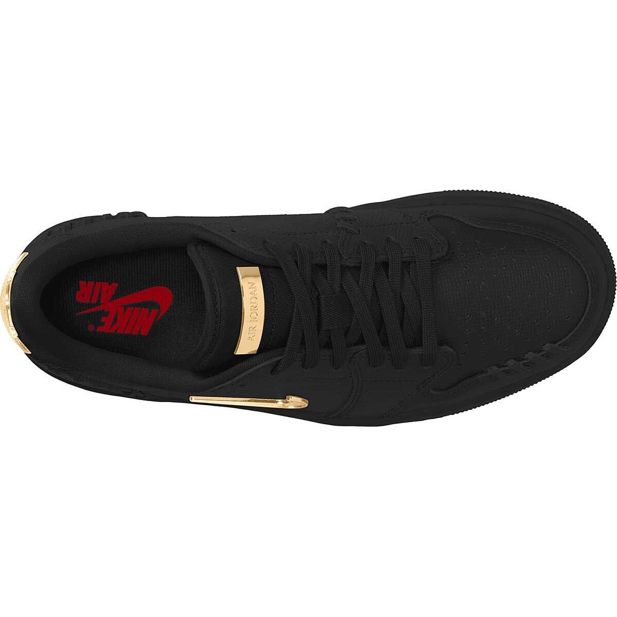 Кроссовки WMNS Air Jordan 1 ММ Low, цвет Schwarz/Metallic Gold — фото 4
