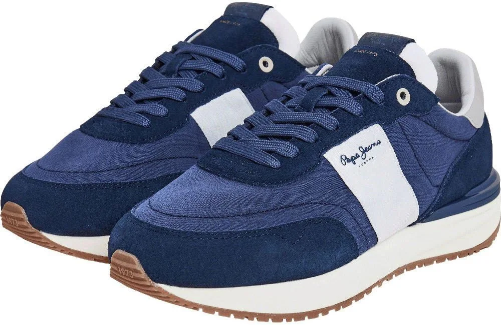 Кроссовки PEPE JEANS LONDON Buster Tape Trainers, темно-синий — фото 3