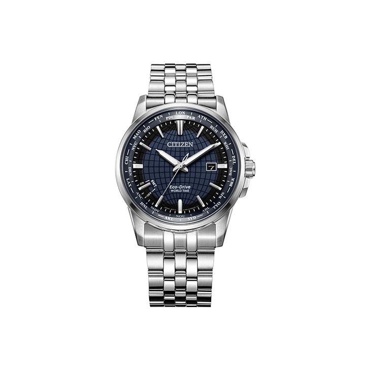 

CITIZEN Часы Ecology Drive Collection Light Powered Quartz Movement Steel Strap Watch Men's Watch Blue Dial BX1001 89L, Blue Dial with Silver Strap