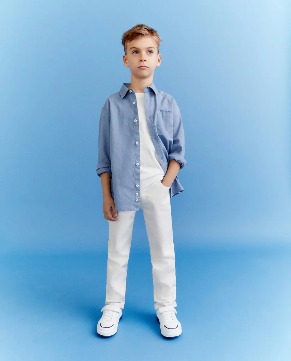 

Модная рубашка для мальчика Kids El Corte Inglés, цвет 400 Azul