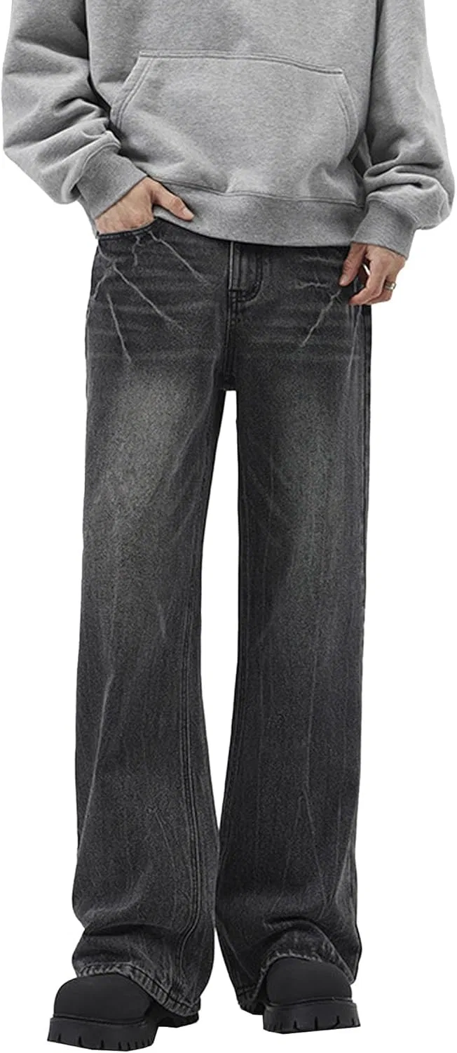 Джинсы классические Straight Leg, Black