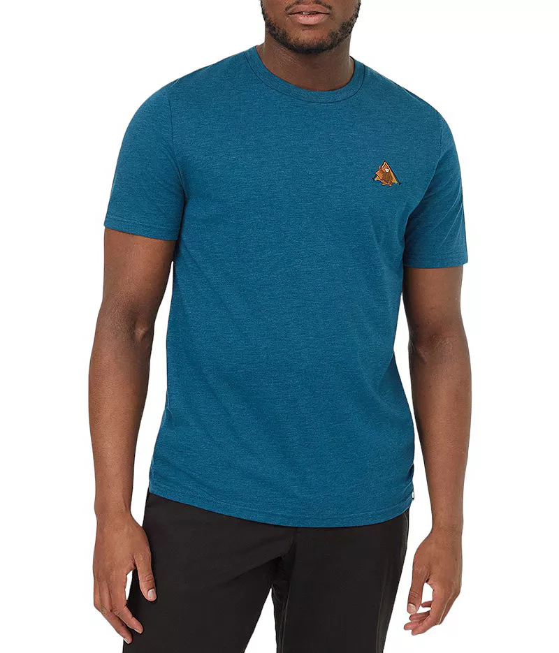 

Мужская футболка с короткими рукавами tentree Sasquatch, цвет Legion Blue Heather/Tent