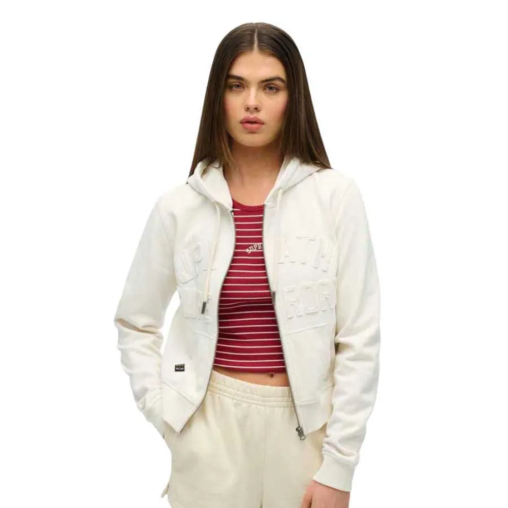 

Толстовка Superdry Athletic Tonal full zip, белый