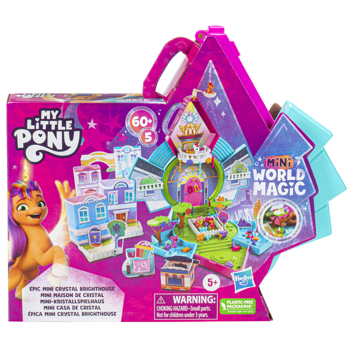

Hasbro, My Little Pony, Mini World Magic Creation Epic Mini Crystal Brighthouse, портативный набор с фигурками и аксессуарами, F3875