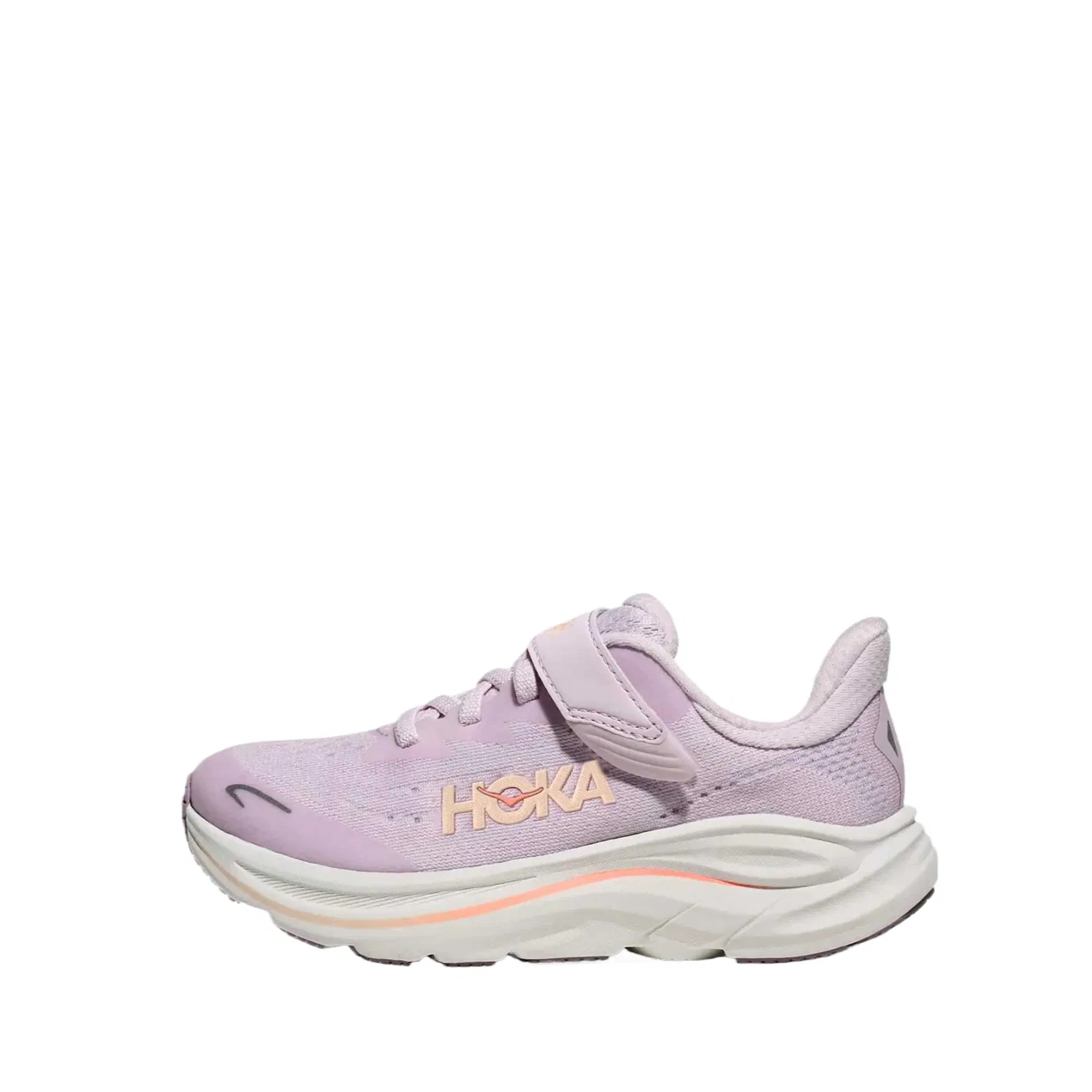 Кроссовки беговые детские HOKA ONE ONE Light Purple Cream/Orange Shiny