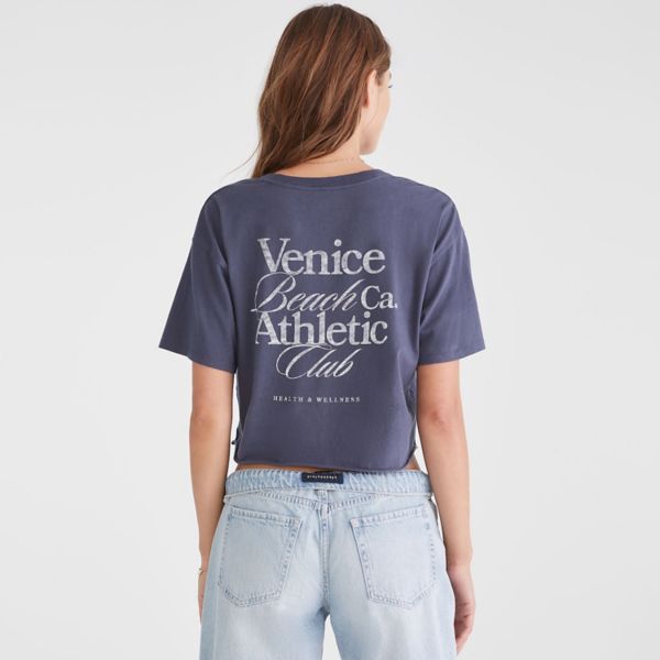 

Облегающая укороченная футболка для девушек Aeropostale, цвет metropolis