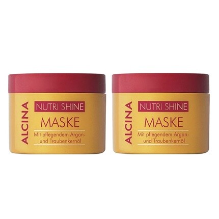 

Маска Nutri Shine с питательным аргановым маслом и маслом виноградных косточек, 200 мл — упаковка из 2 шт. (400 мл), Alcina