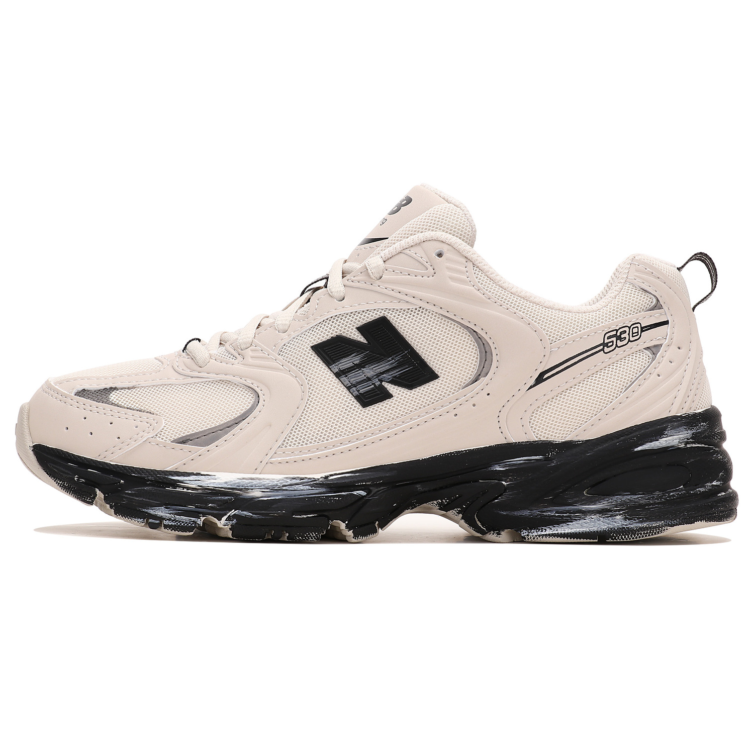 

New Balance NB 530 амортизирующие и дышащие кроссовки low top для бега унисекс beige black D width