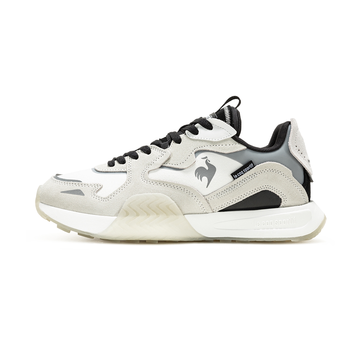 

Le Coq Sportif Непромокаемые низкие повседневные беговые кроссовки Unisex Beige Black - Ecru/Black, цвет Ecru/Black