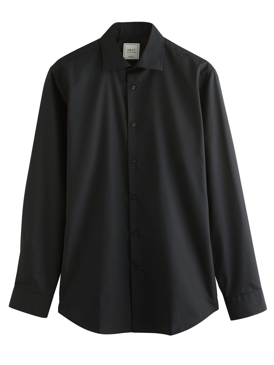 

Рубашка Slim Fit на пуговицах Next, черный
