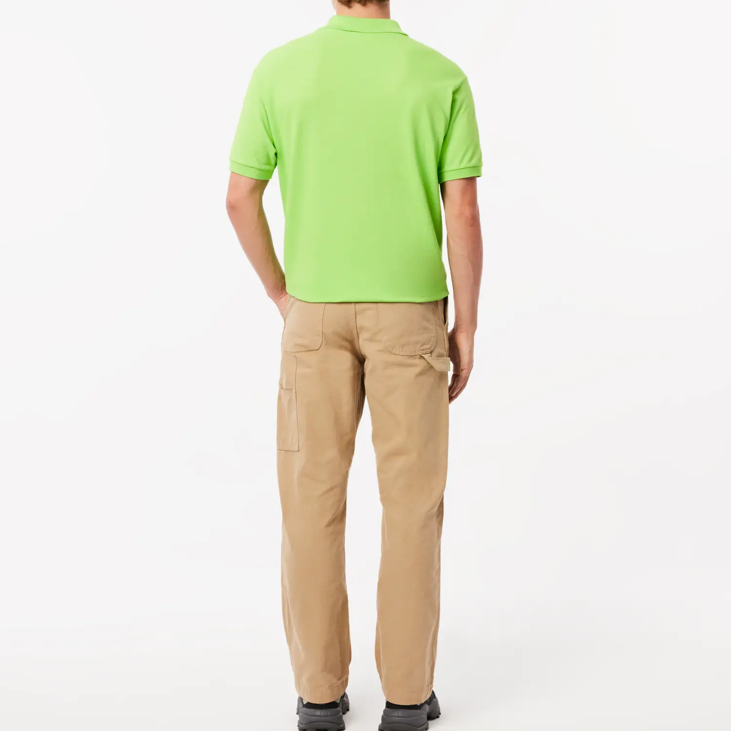 Брюки LACOSTE, повседневные мужские, бежевый — фото 4