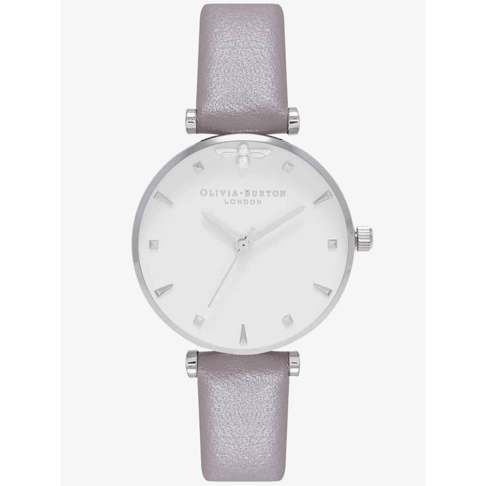 

Часы из серой синтетической кожи Olivia Burton