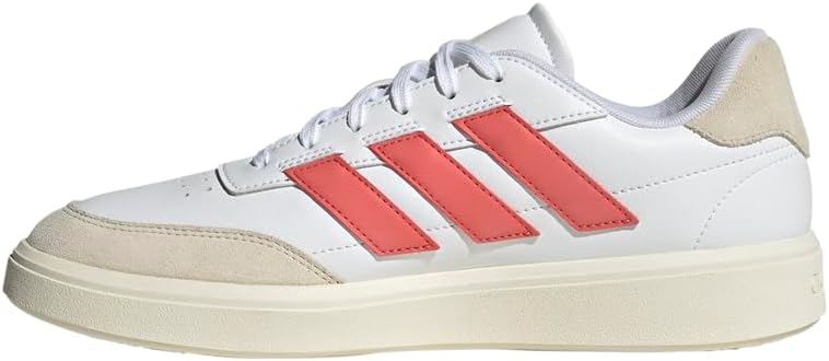Мужские кроссовки Adidas Courtblock, белый/алый — фото 4