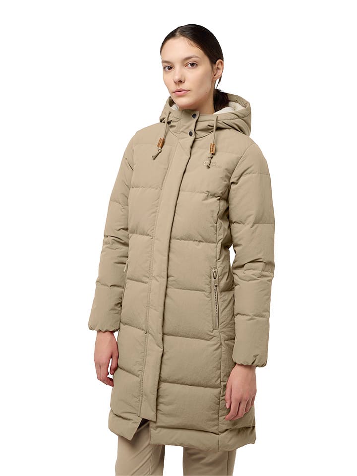 

Пуховик Jack Wolfskin Daunenmantel Nordlicht, бежевый