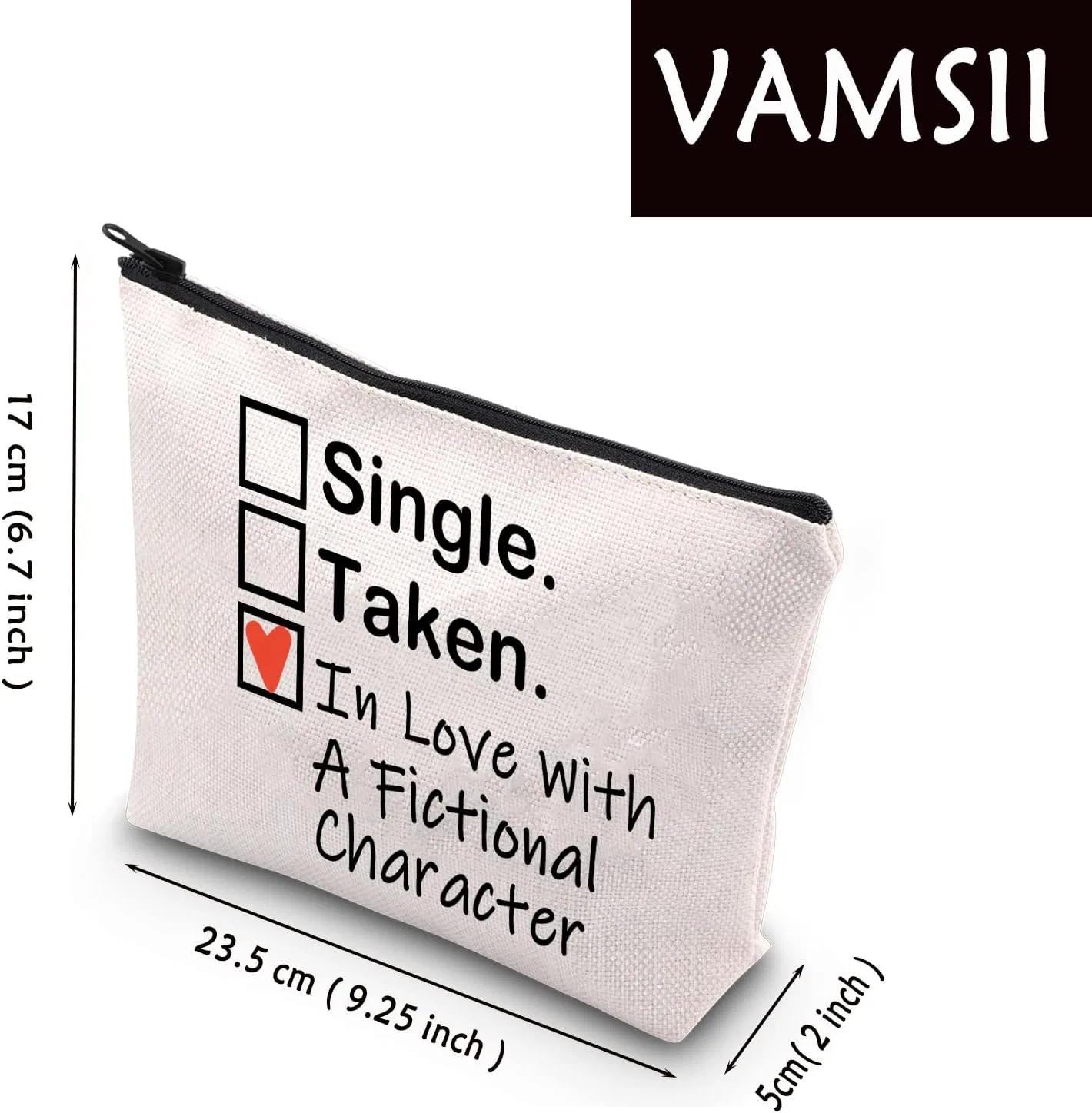Косметичка для книголюбов VAMSII Romance Reader Single Taken — фото 2