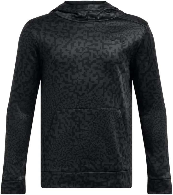 Детская флисовая толстовка Under Armour с принтом Under Armour, (001) Black/Anthracite/Black