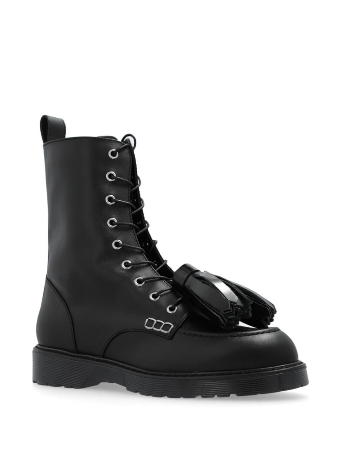 JW Anderson ботинки на шнуровке с кисточками, черный
