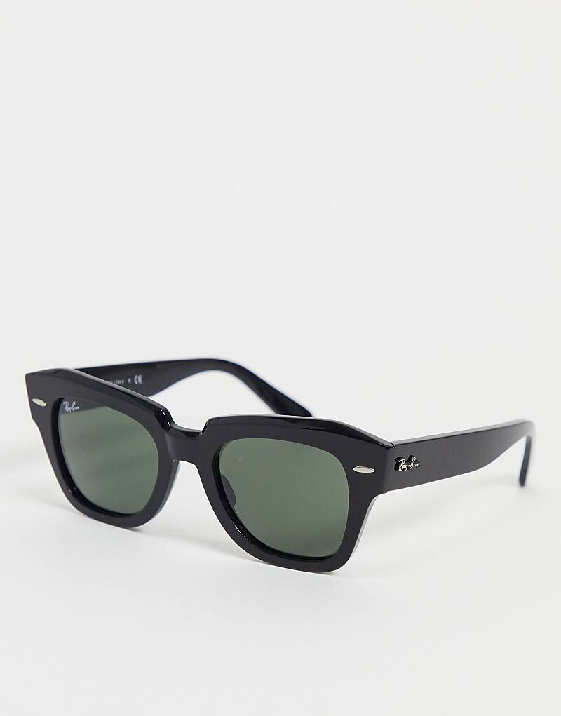 

Ray-Ban - Квадратные женские солнцезащитные очки черного цвета