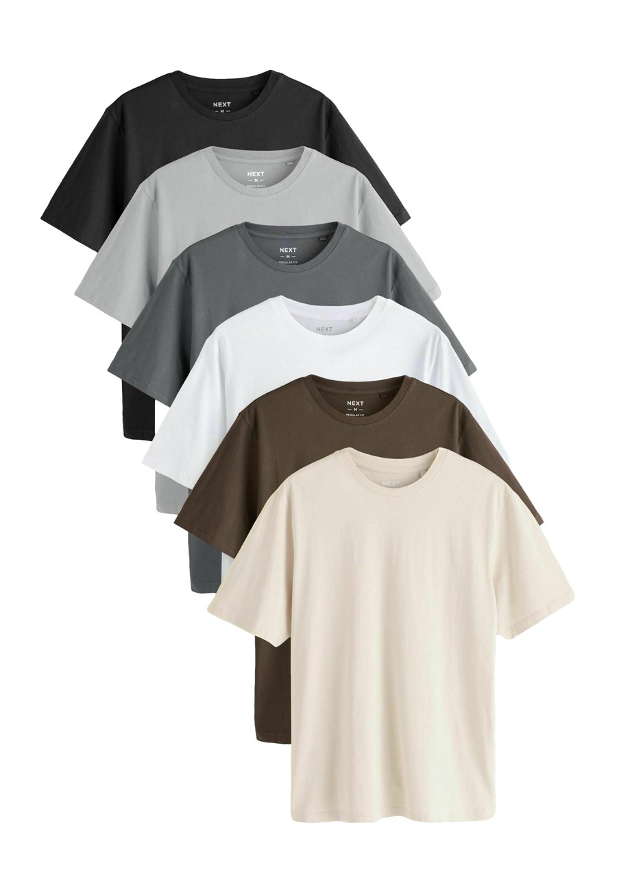 

Футболка Next 6 PACK STANDARD, Black White Grey Slate Grey Stone Brown/White, Белый, Футболка Next 6 PACK STANDARD, Black White Grey Slate Grey Stone Brown/White