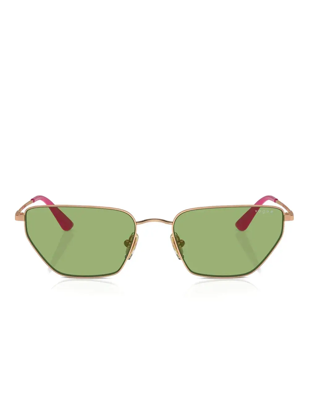 

Солнцезащитные очки в геометричной оправе Vogue, золотистый