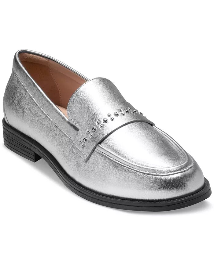 Женские мокасины Stassi с отделкой Cole Haan, серебряный