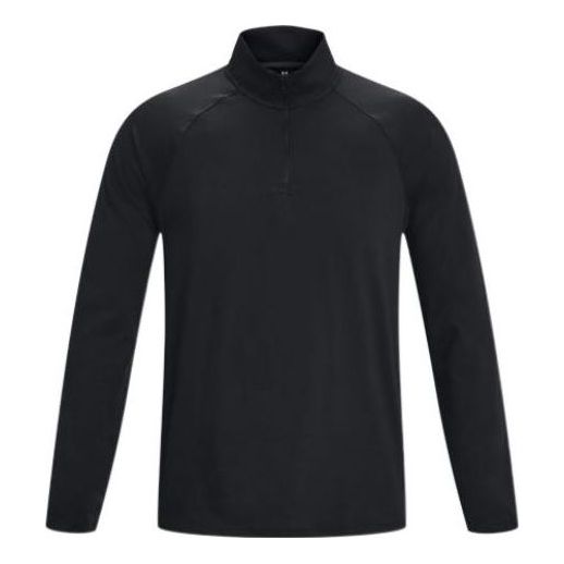 

Футболка meridian quarter zip pullover 'black' Under Armour, черный