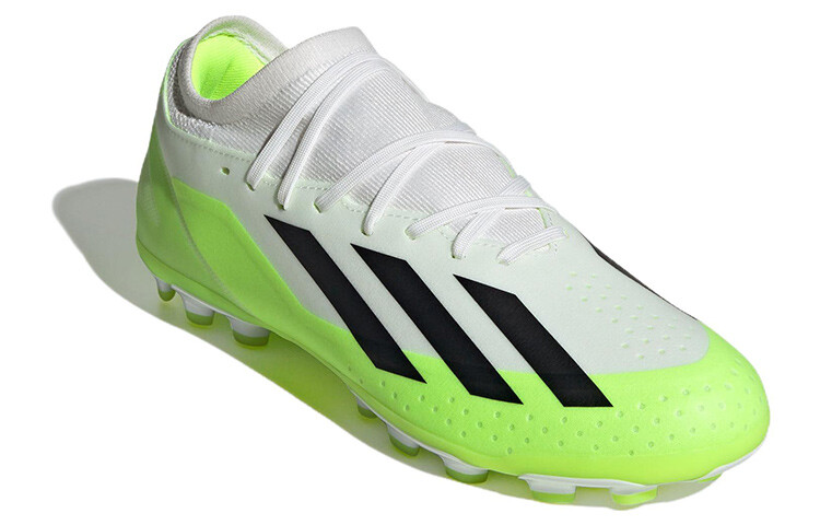 Adidas X Crazyfast.3 Футбольные бутсы унисекс, Белый/черный/солнечно-зеленый — фото 3