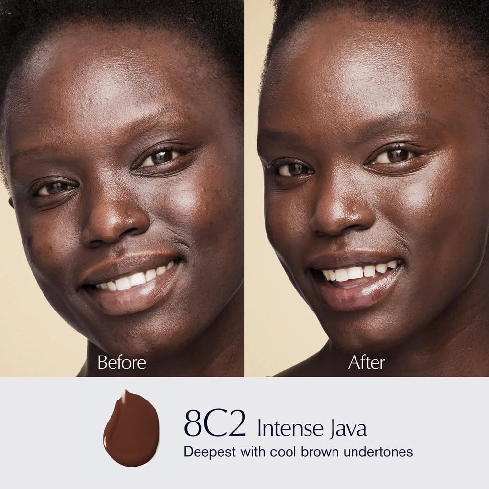 Увлажняющая тональная основа Estée Lauder Futurist Hydra Rescue с SPF 45 для 12-часового сияния, 35 мл., 8C2 Intense Java - Deepest with cool brown undertones — фото 2