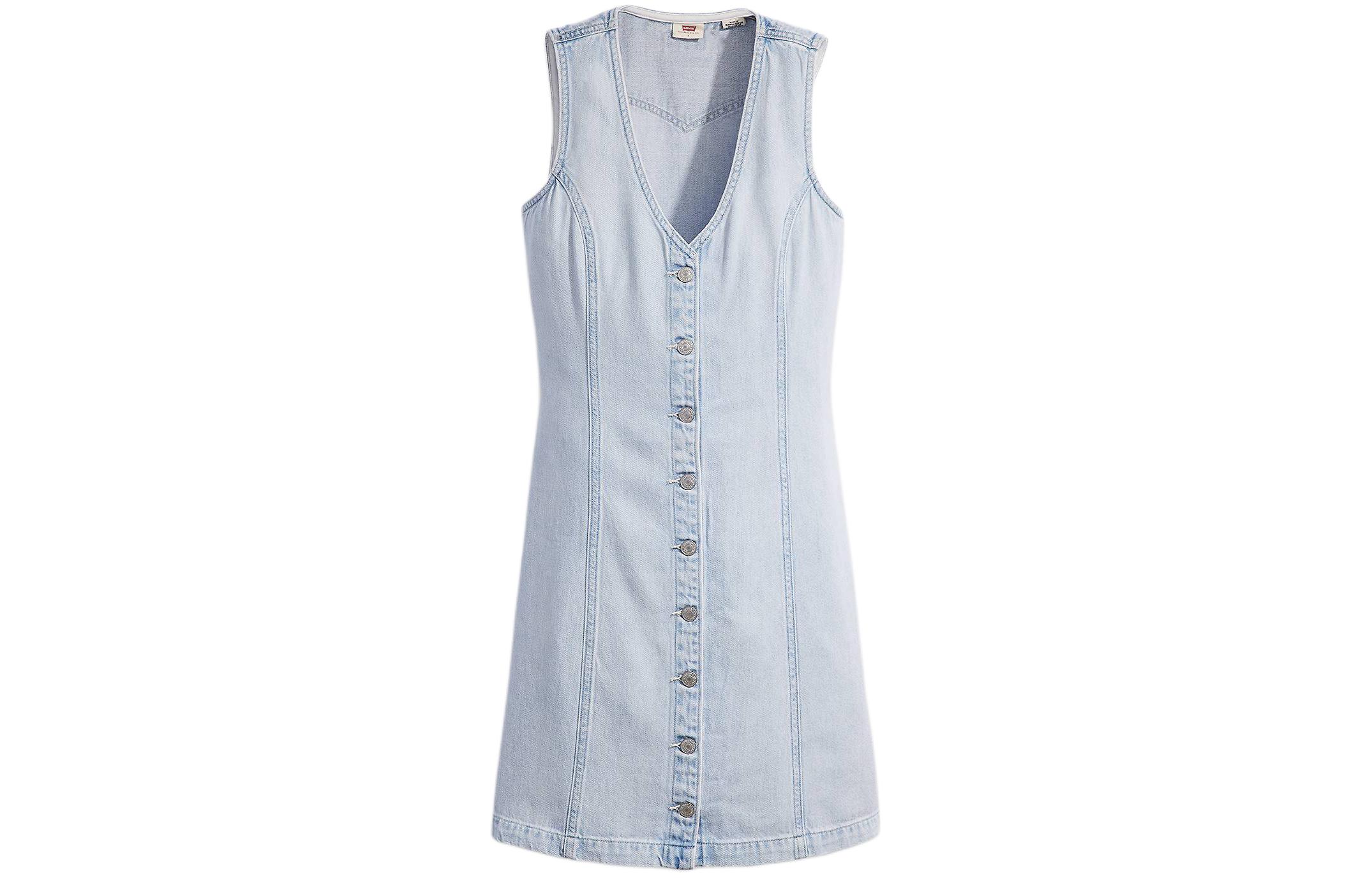 

Levi's Женское платье без рукавов светло-голубое Levis
