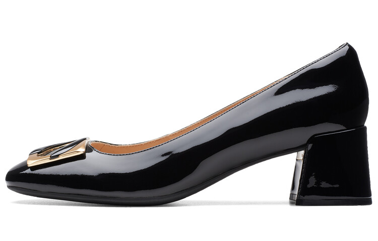 Туфли на высоком каблуке серии Nia женские черные Clarks