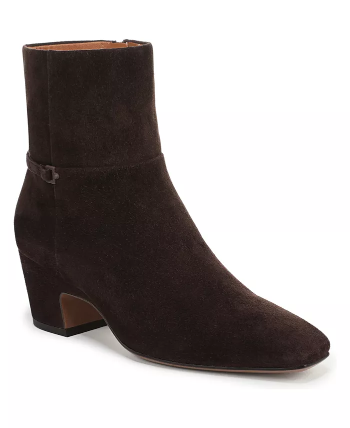 Женские короткие сапоги Saydie Square Toe с застежкой-молнией Franco Sarto, коричневый