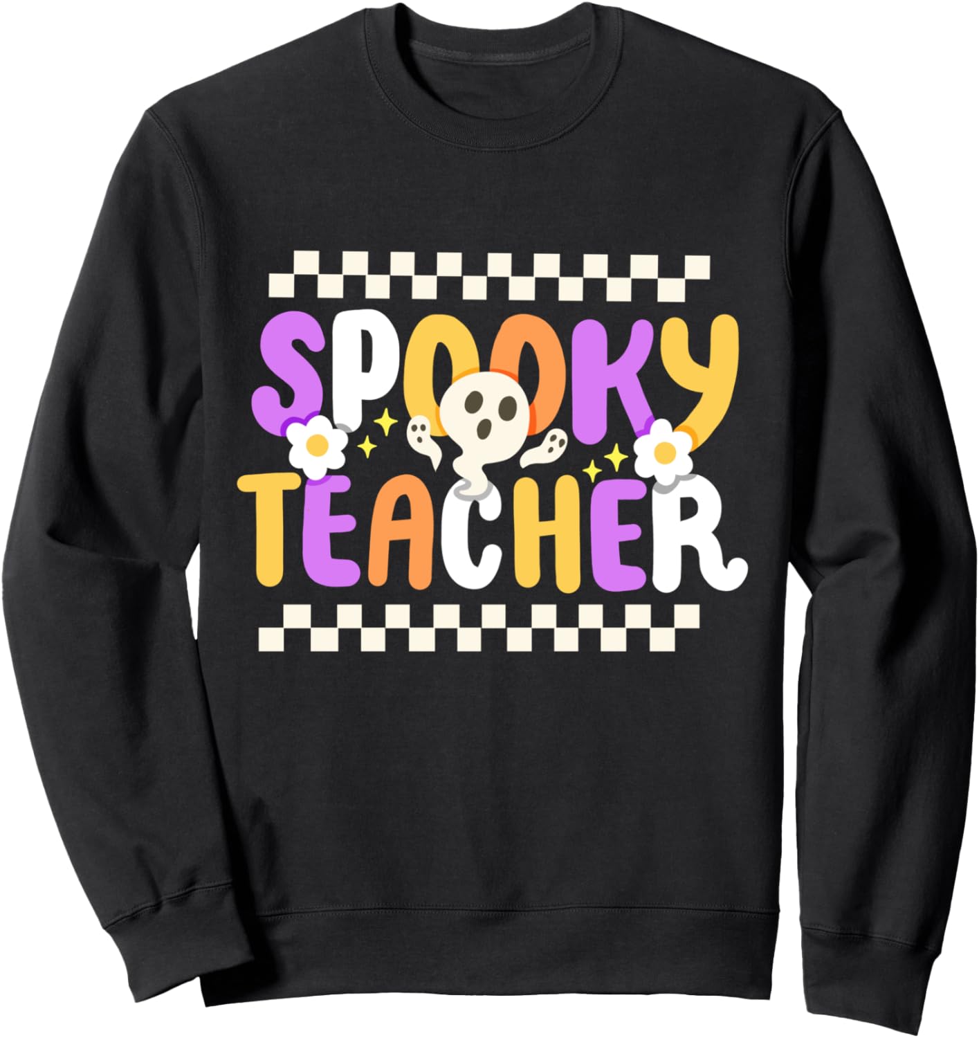 

Забавный жуткий костюм учителя на Хэллоуин, ретро-толстовка с привидением Funny Halloween Costume Holiday Party Gift Store, черный