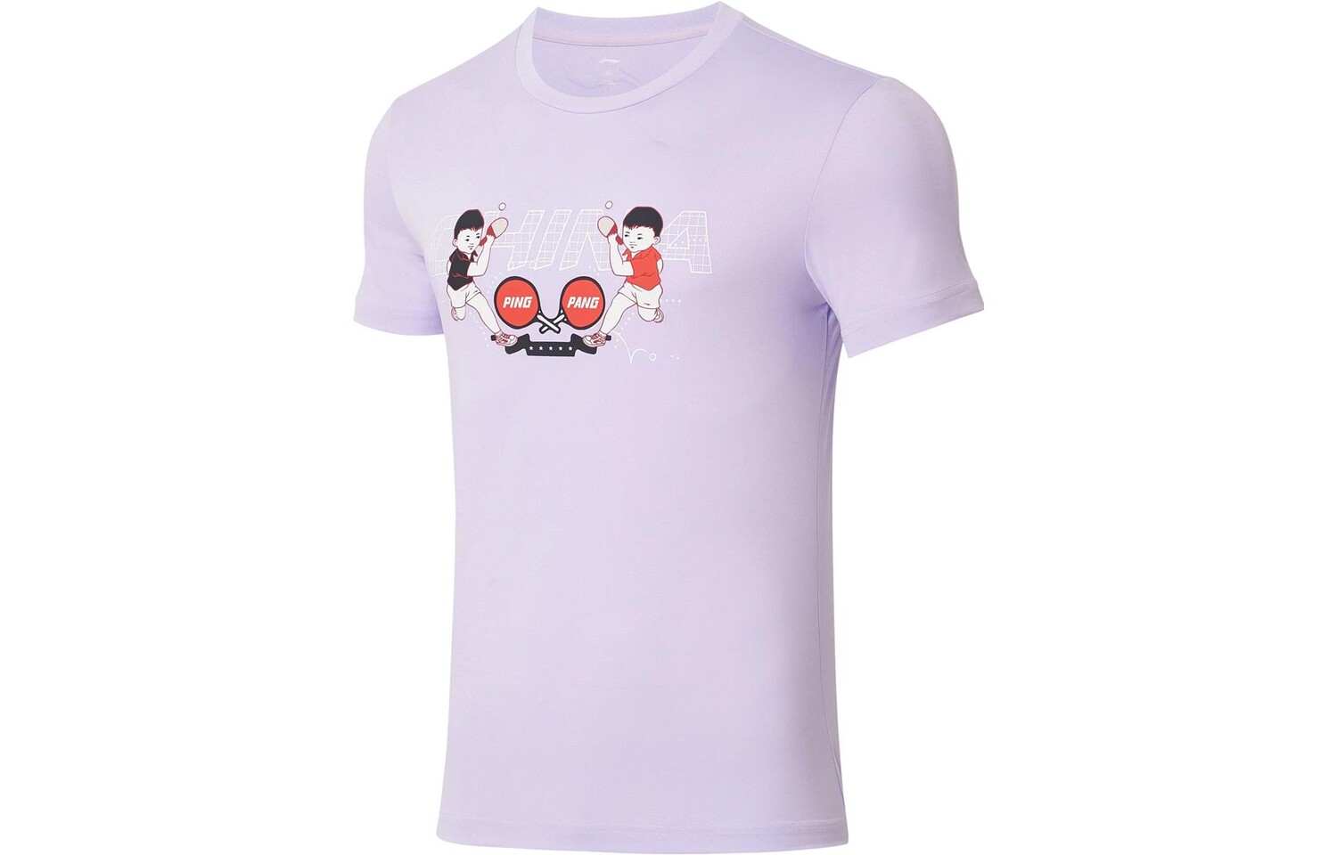 

Футболка серии Table Tennis, мужская, сиренево-фиолетовая Lining, цвет Lilac
