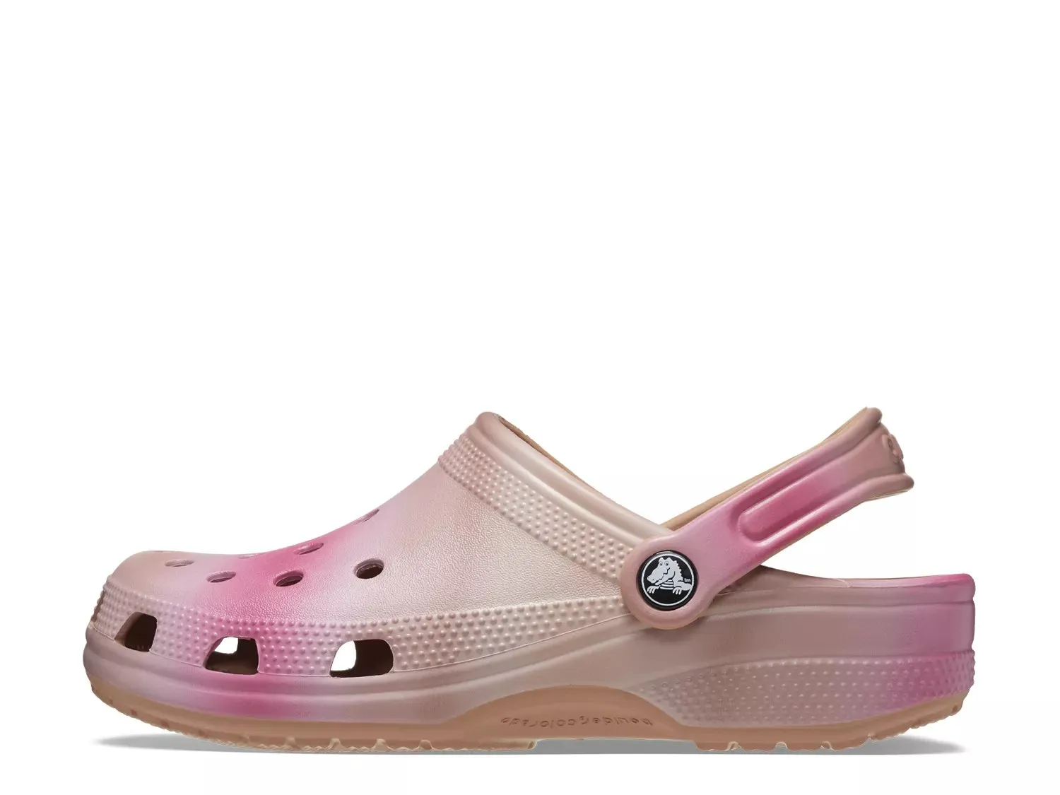 Сабо Crocs Classic, бежевый/розовый — фото 4