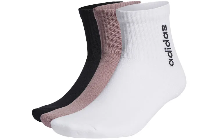 Носки унисекс умеренные Adidas Neo, 1 Set 3 Pack (Pink/Black/White)