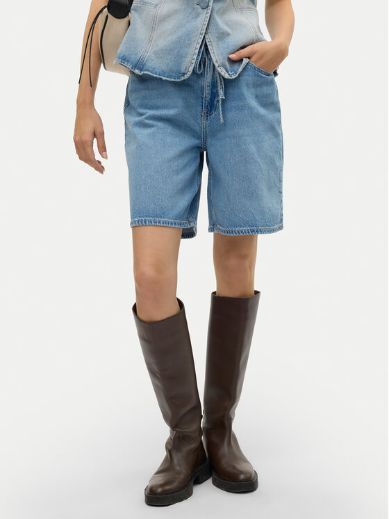 

Свободные джинсовые шорты Villa 10326196 Vero Moda, синий