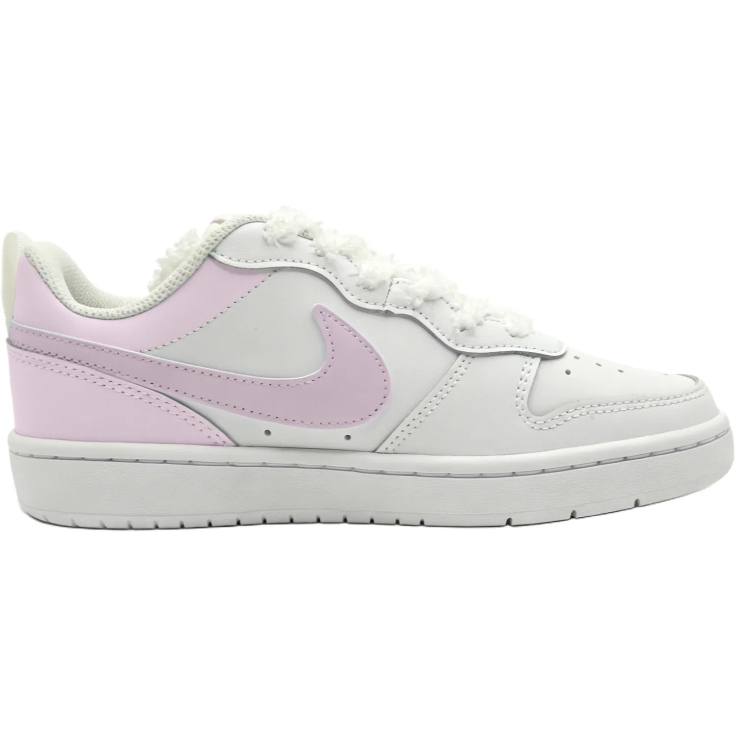 Кроссовки для скейтбординга Nike Court Borough Summer Peach Meow Leather White Pink — фото 3