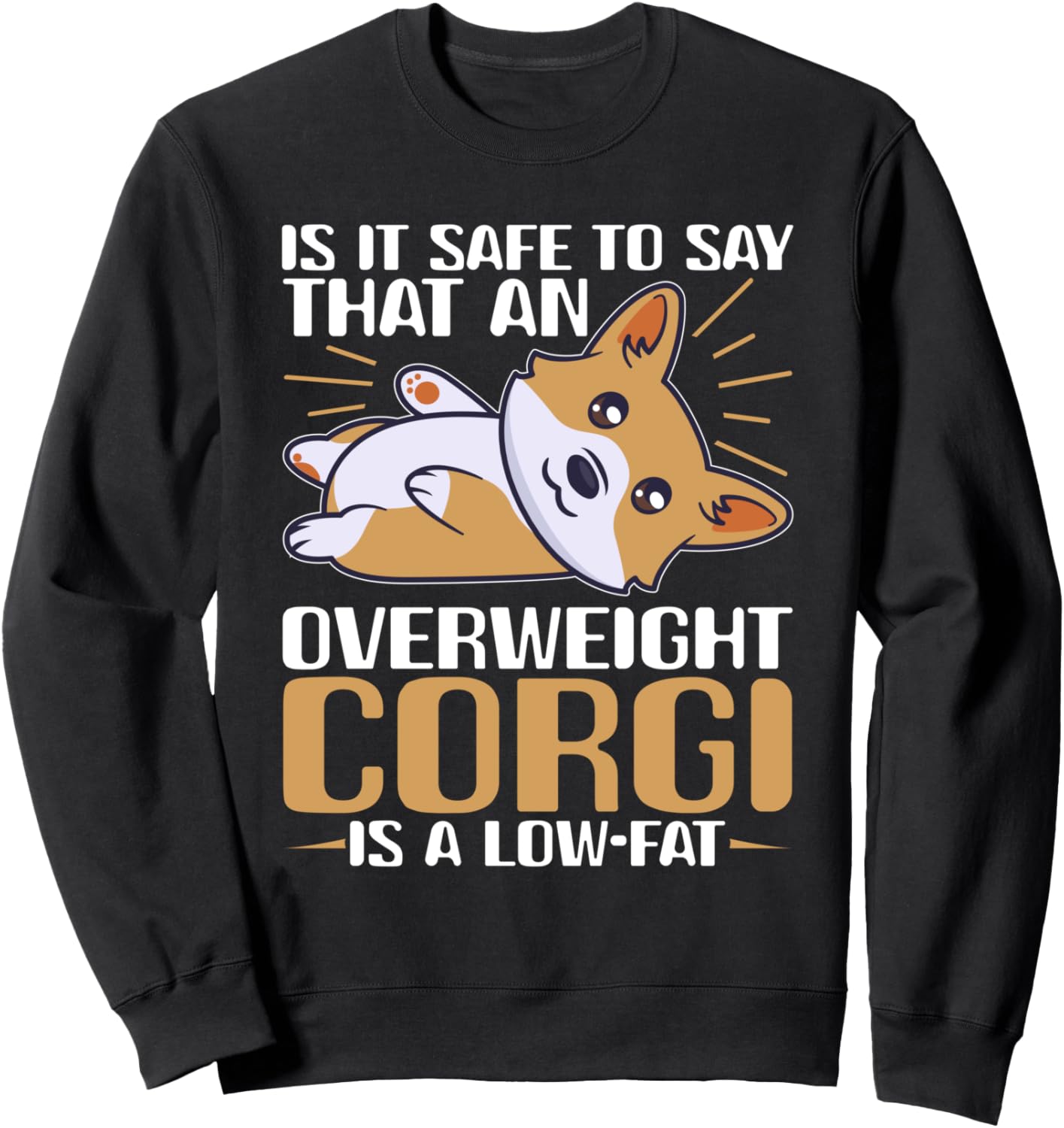 

Толстовка с изображением собаки породы корги для владельцев корги Corgi Dog Designs For Small Dog People, черный
