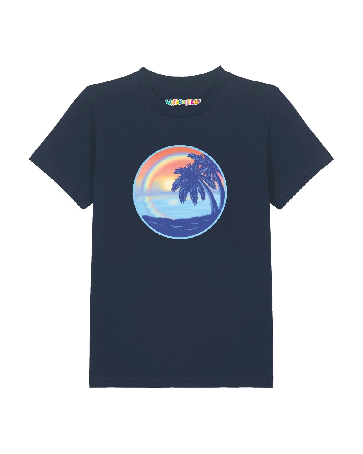 Футболка 'Sunset Rainbow' Watabout.Kids, Blue/Navy/Light Blue