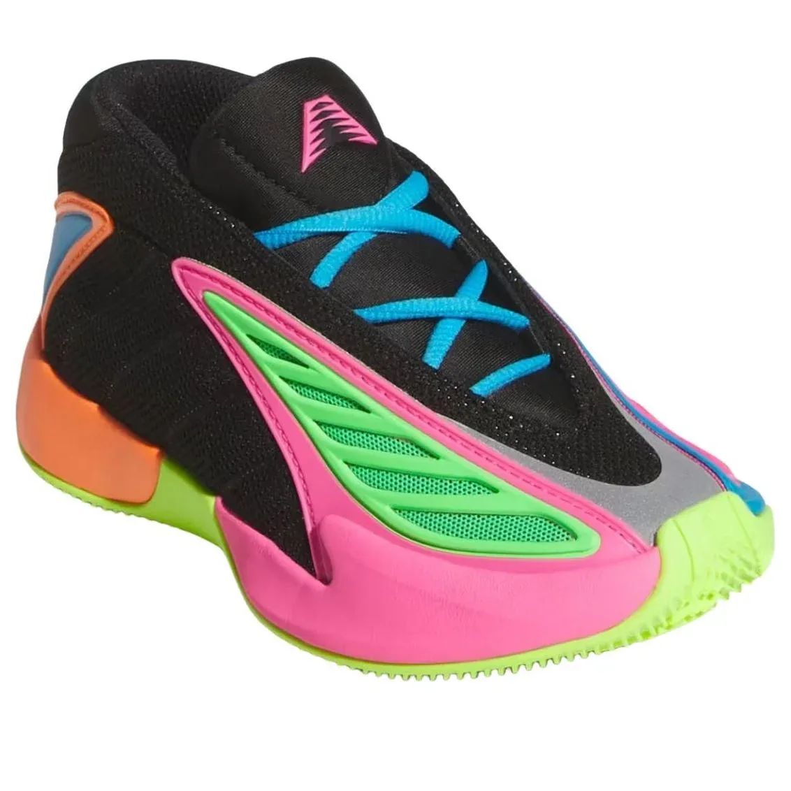 Кроссовки (PS) Adidas Anthony Edwards 2 C 'Black Lucid Lemon' — фото 4