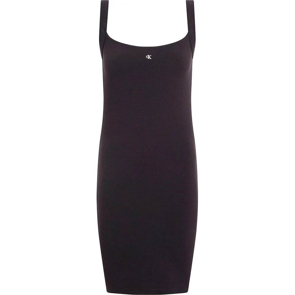 

Платье Calvin Klein Jeans Soft Rib Fit&Flare sleeveless short, черный