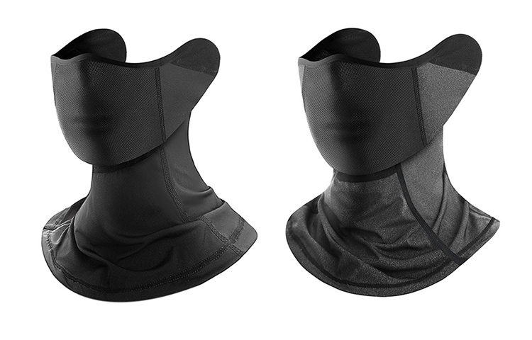 

FREE RABBITⅡ Летний солнцезащитный капюшон из айс-шелк, 2 Pack (Black+Light Gray)